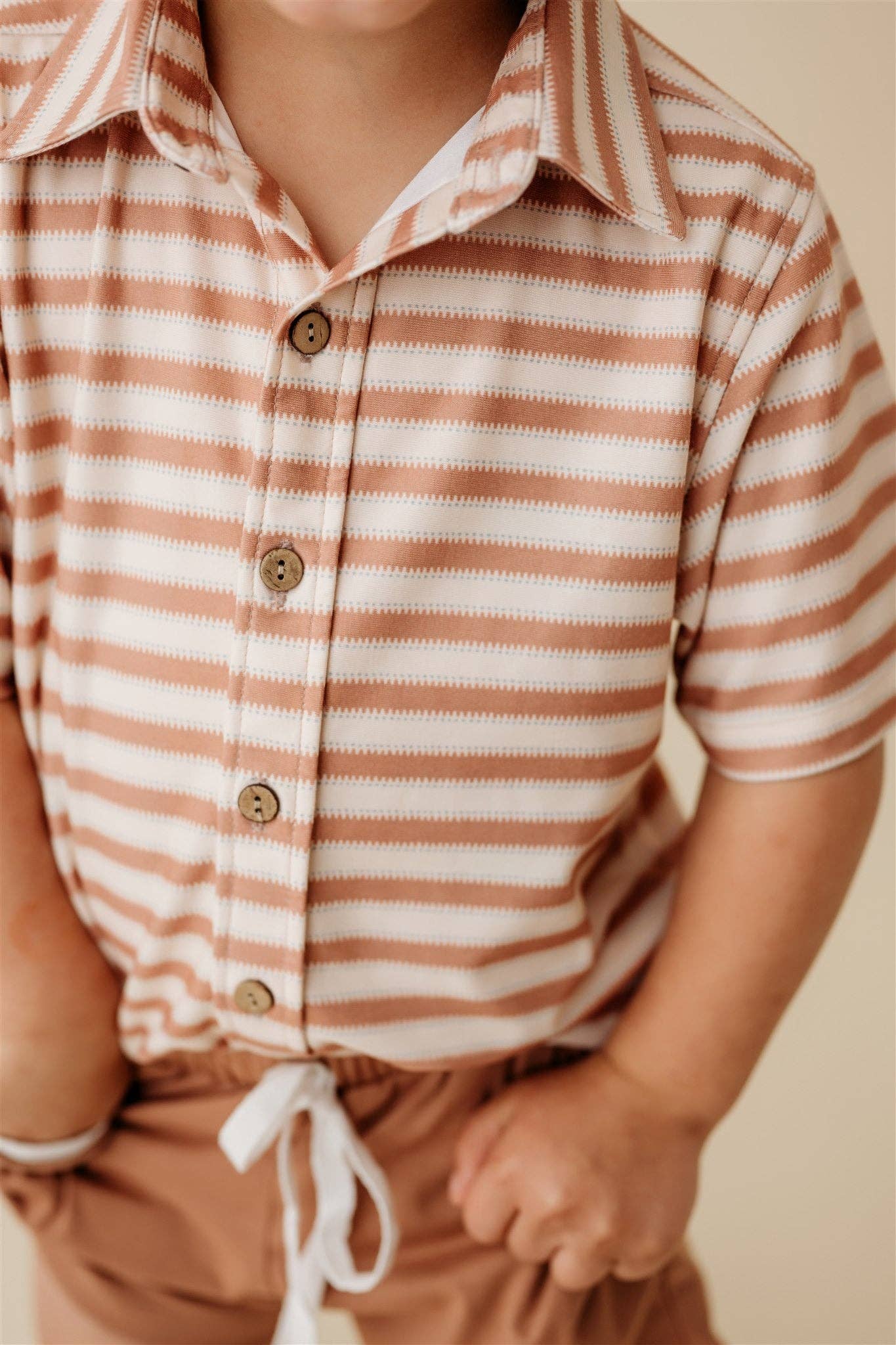 Remington Road - Button down Top | Clay Stripe
