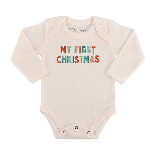 Finn + Emma - Graphic bodysuit | my first christmas (long sleeve) baby