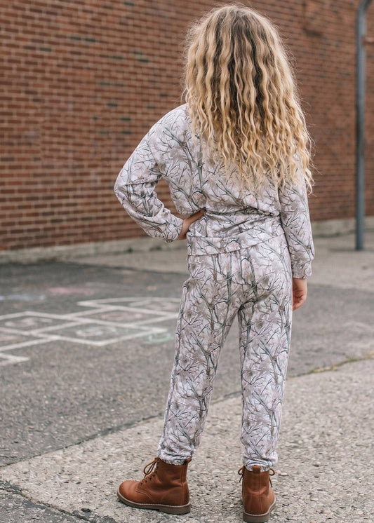 Ava Winter Woodland Camo Lounge Set