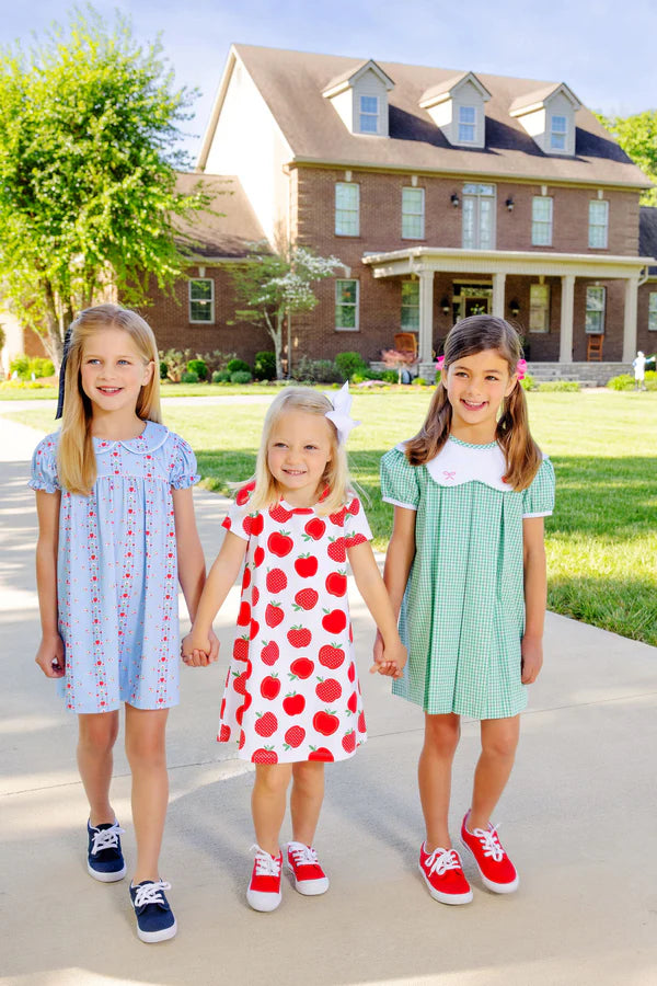 TBBC | Holly Day Dress - First Day Flowers with Worth Ave White & Richmond Red