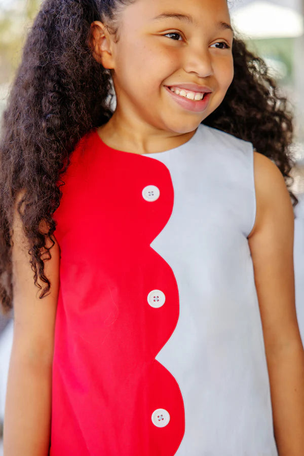TBBC | Kennedy Colorblock Jumper - Richmond Red with Buckhead Blue