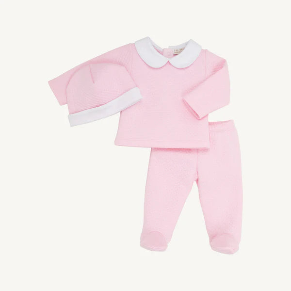 TBBC | Harts Hold Me Set (Pima Jacquard) - Palm Beach Pink with Worth Ave White