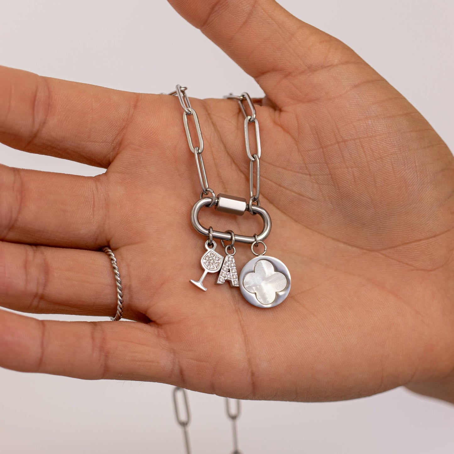 Paperclip Carabiner Necklace