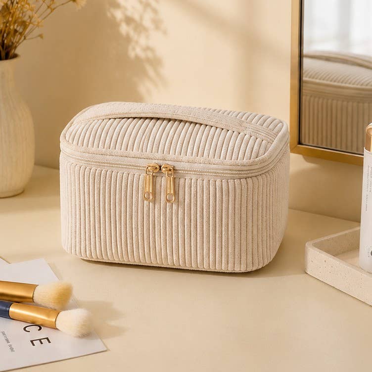 Corduroy Cosmetic Bag