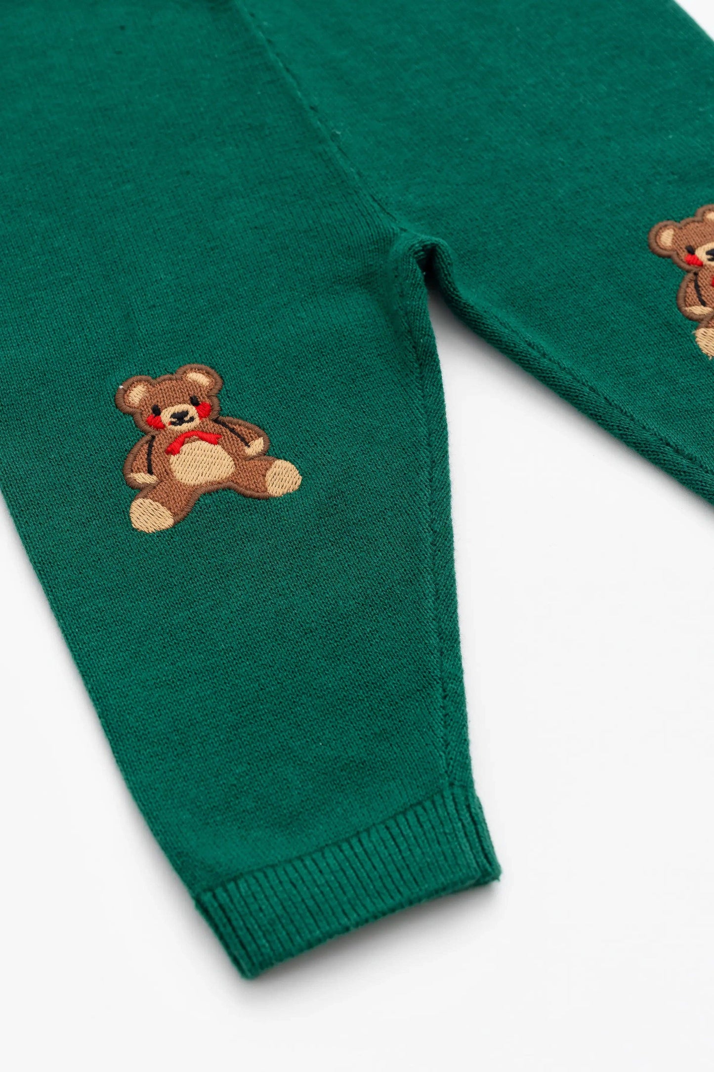 All Bundled Up Green Knit Set | 100% Organic Cotton