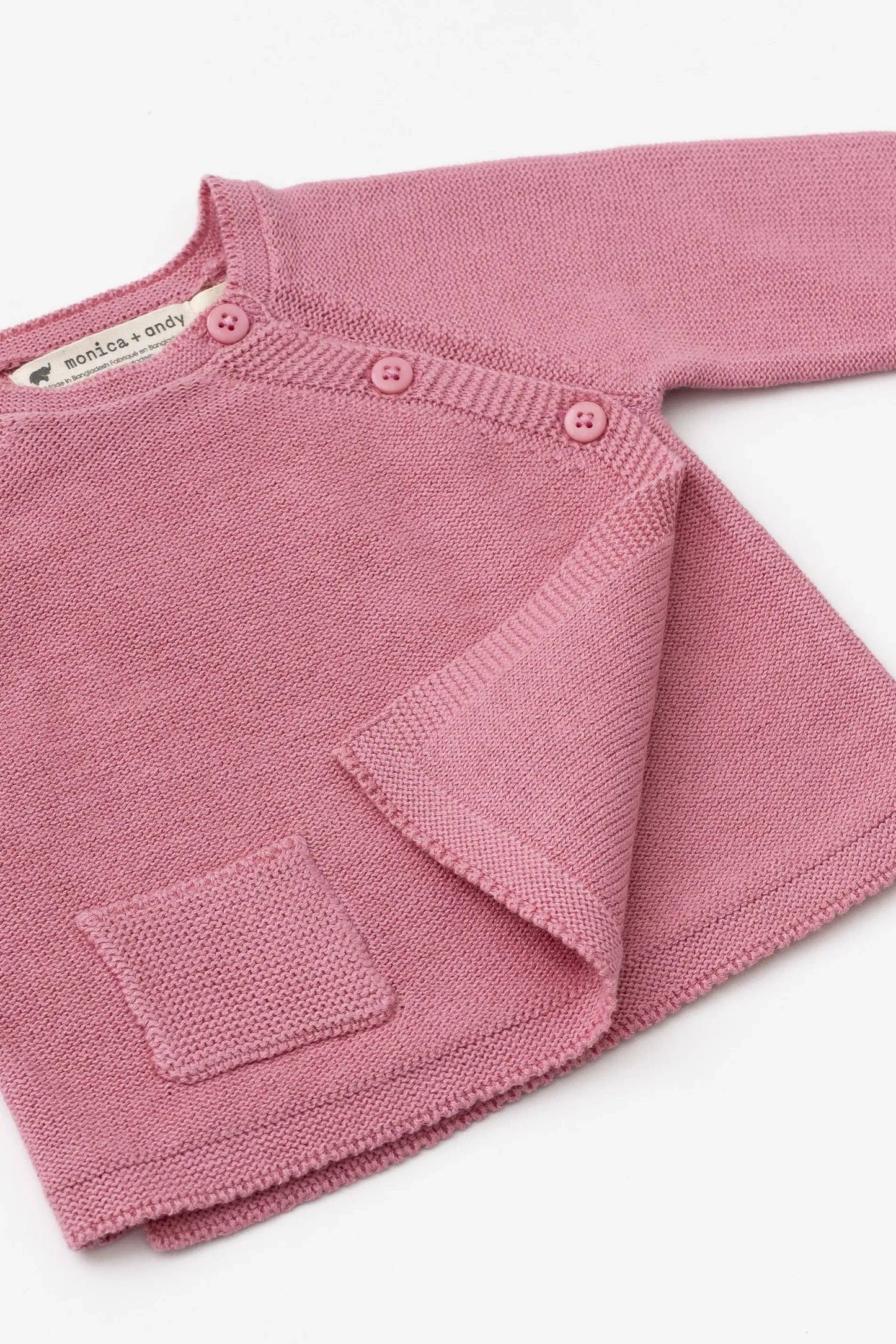 Baby Little Darling Knit Top + Bottom | Mauve Pink