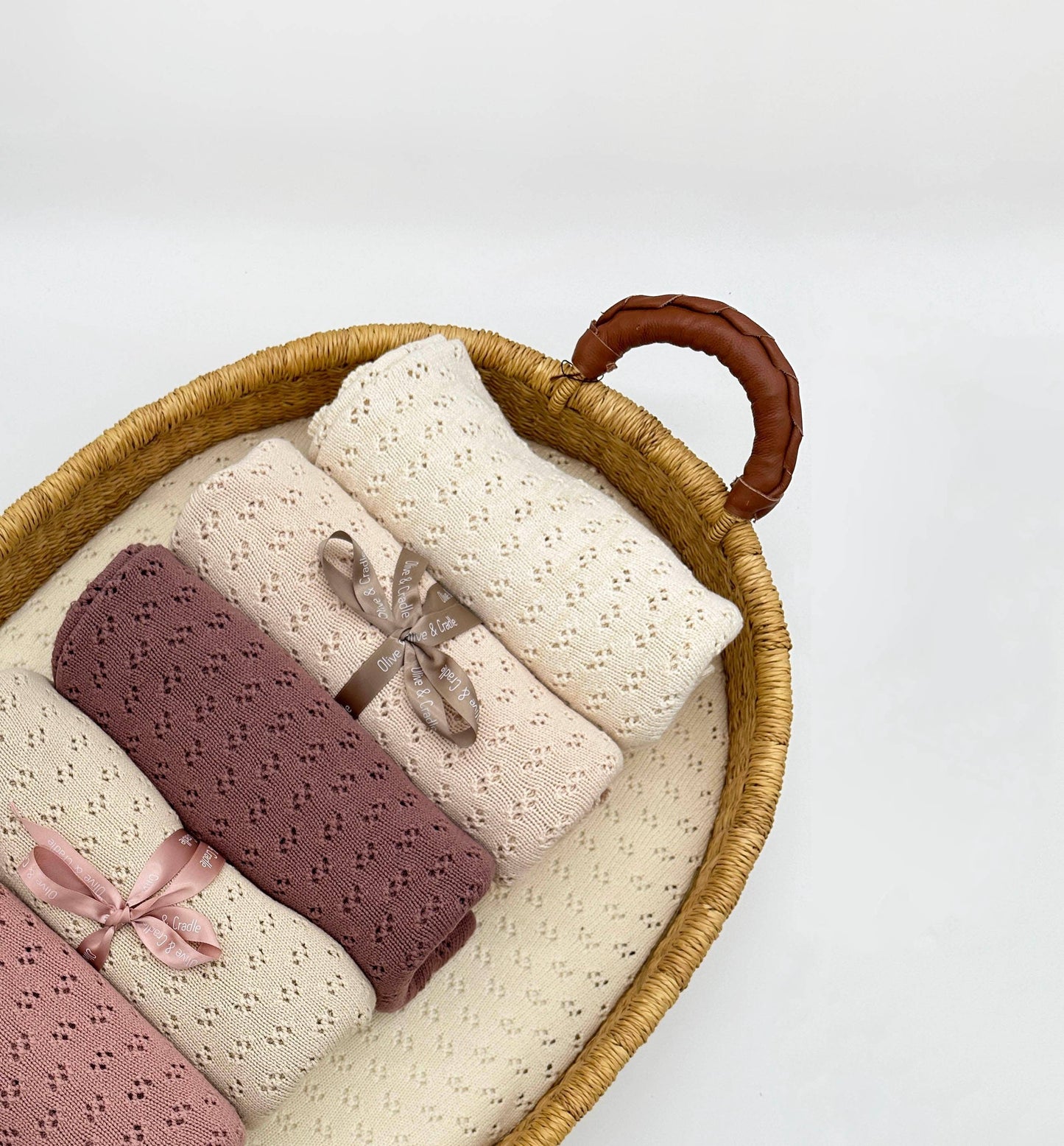 Grace Knitted Cotton Baby Blanket