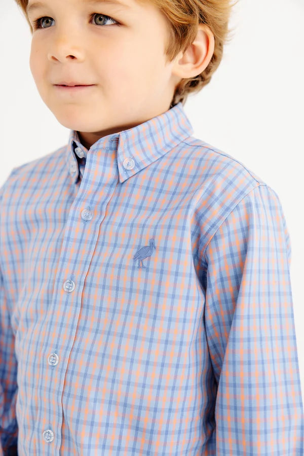 TBBC | Deans List Dress Shirt - Wheaton Windowpane/Nantucket Navy