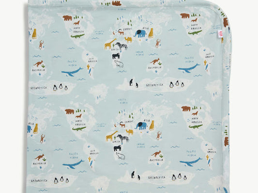 Magnetic Me | Modal Swaddle Blanket - Sea the World