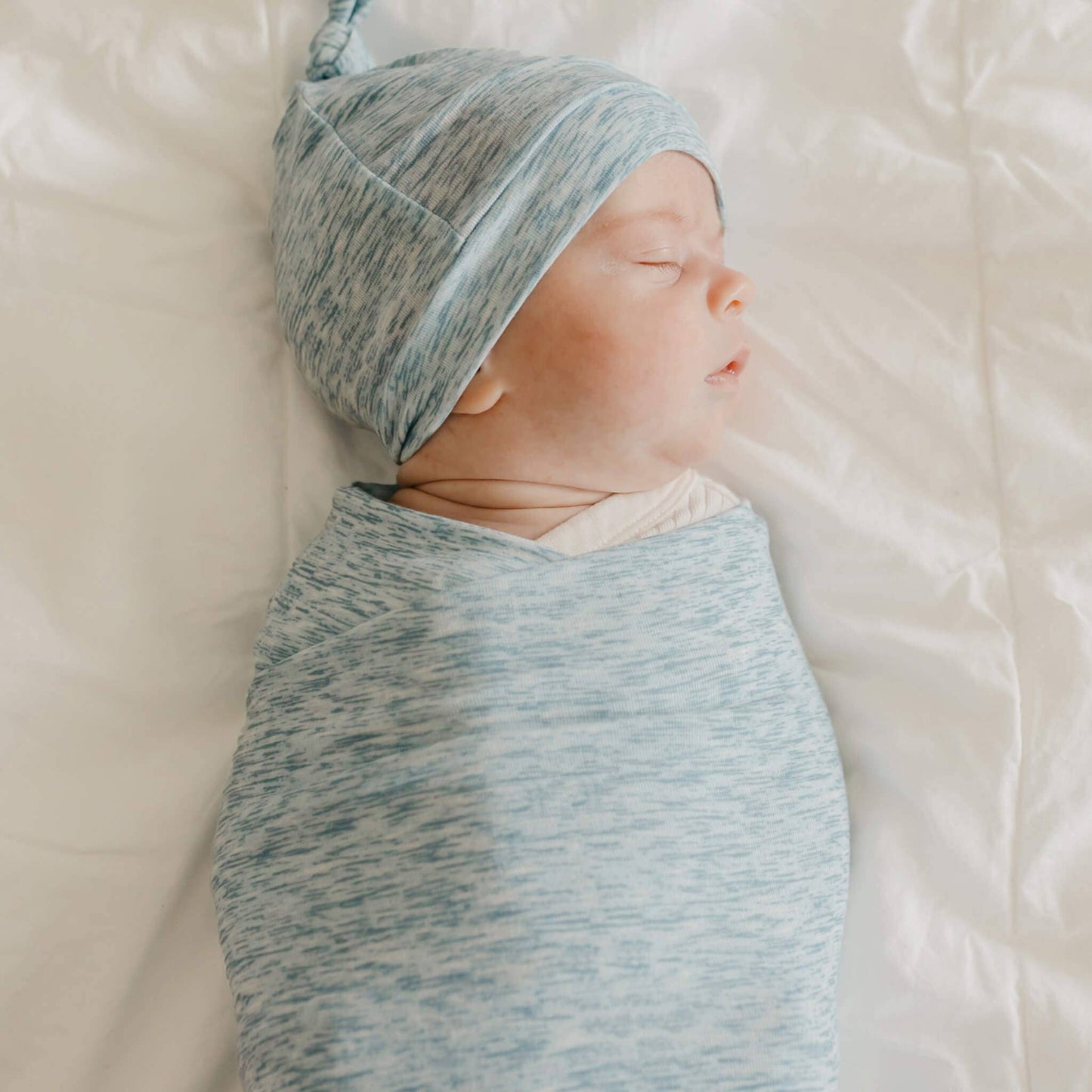 Copper Pearl | Knit Swaddle Blanket - Lennon