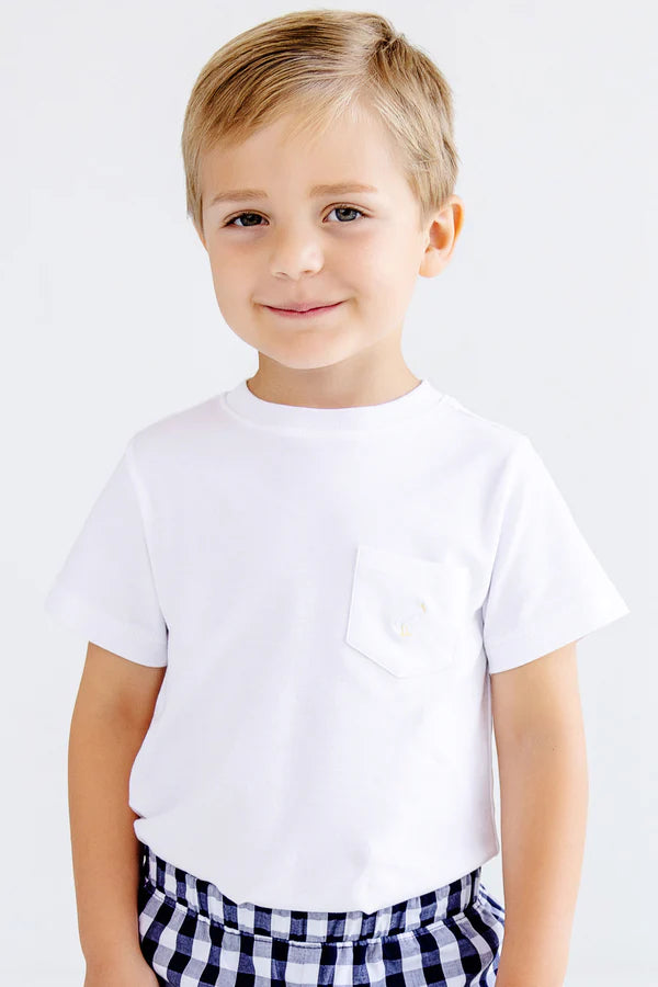 TBBC | Carter Crewneck - Worth Avenue White with Multicolor Stork