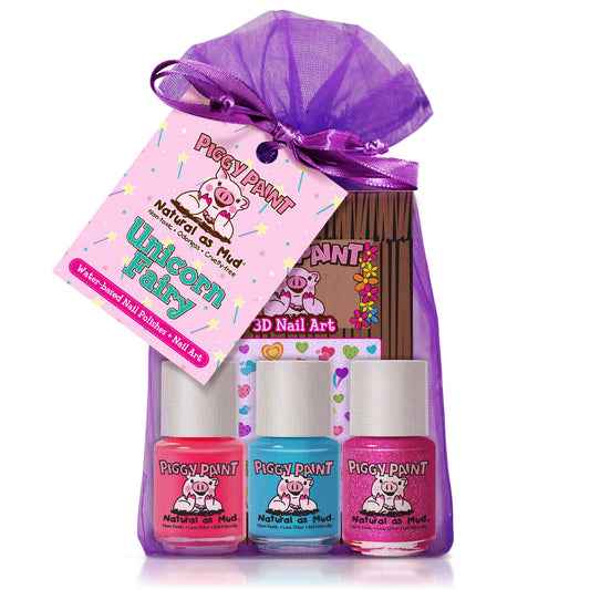 Piggy Paint - Unicorn Fairy Polish Set Non-Toxic Kids Nail Polish