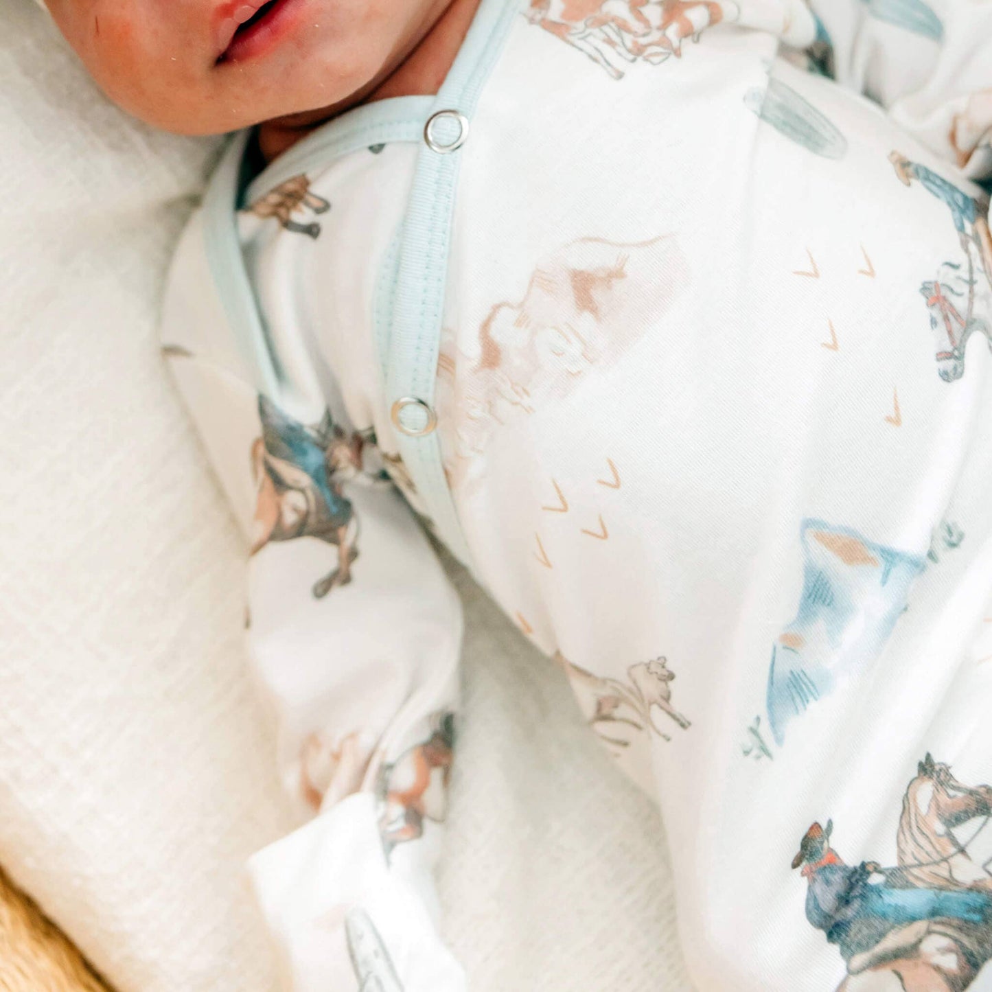 Copper Pearl | Newborn Knotted Gown - Boone