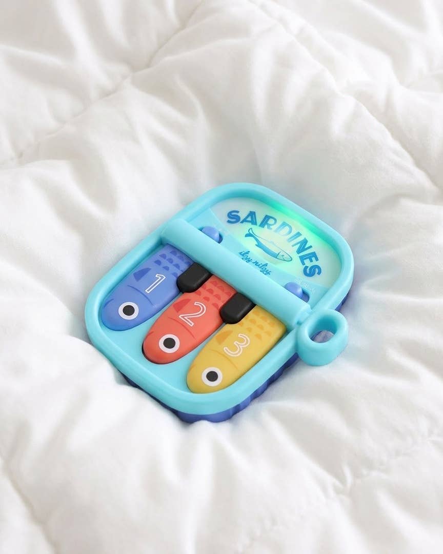 Italy Ritzy | Bitzy Tunes™ Sardines - Light-up Interactive Piano Toy