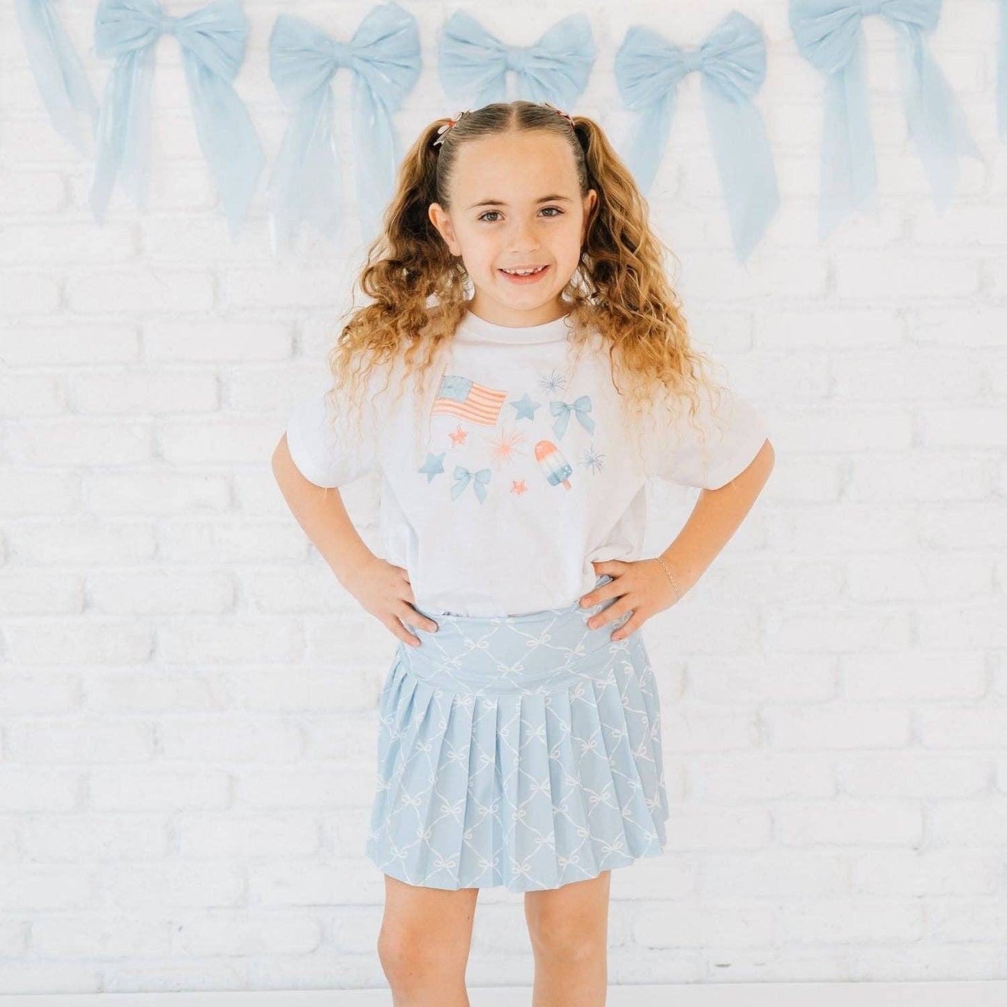 Patriotic Watercolor Short Sleeve T-Shirt