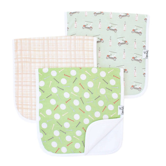 Copper Pearl | 3 Pack Premium Burp Cloths - Bogey