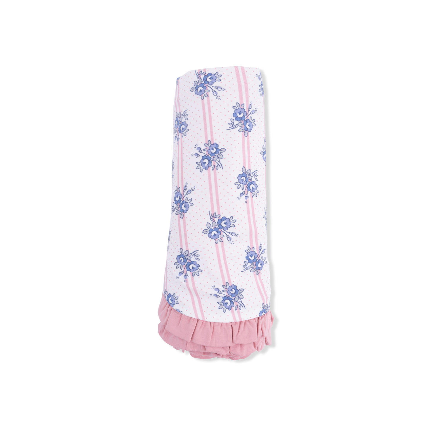 Angel Dear | Stripe Dot Roses - Ruffle Blanket