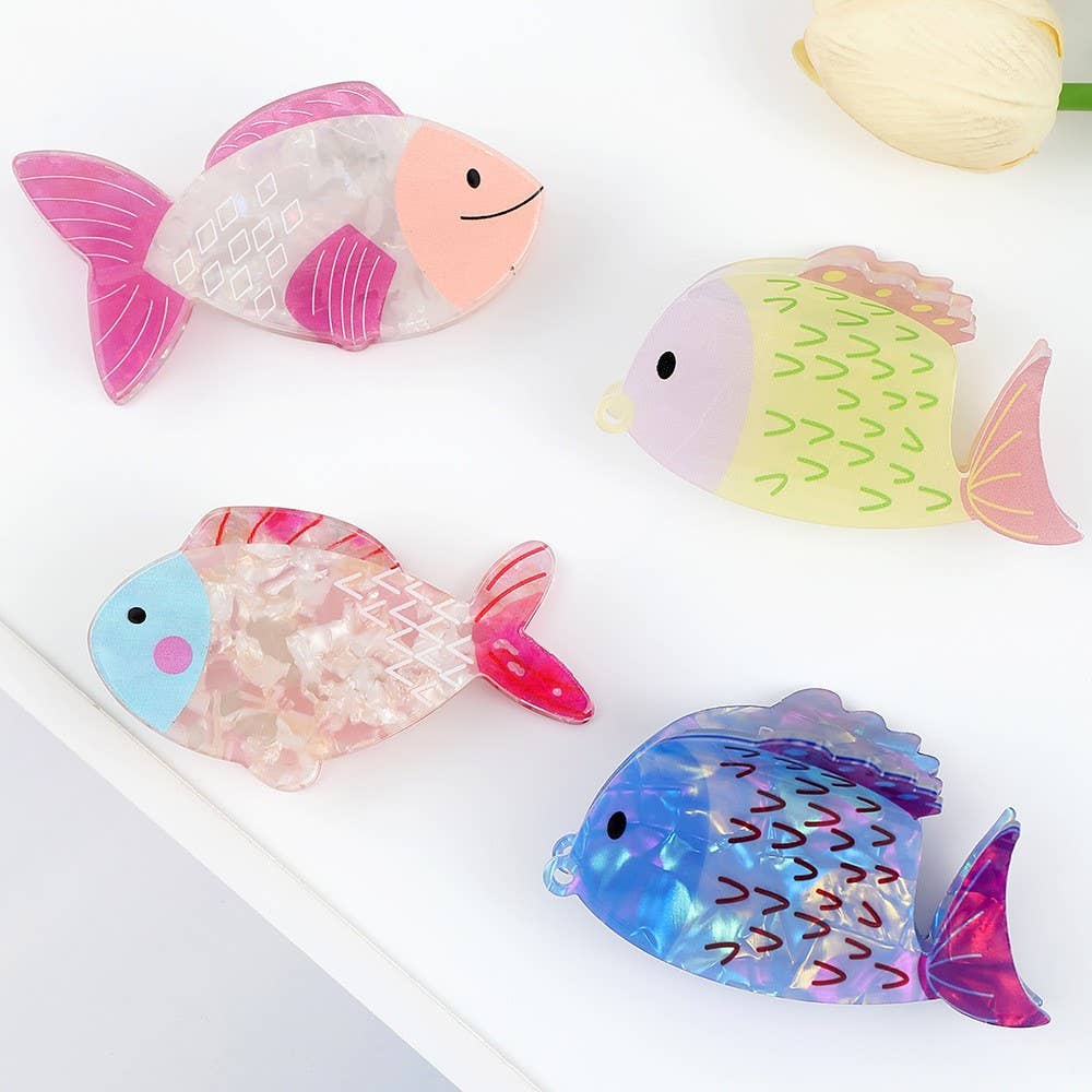 Reel Cute Fish Claw Clips