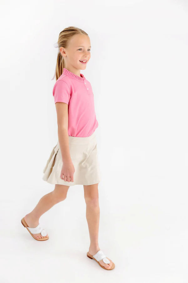 TBBC | Prepletic™ Prep School Skort - Keeneland Khaki with Palmetto Pearl