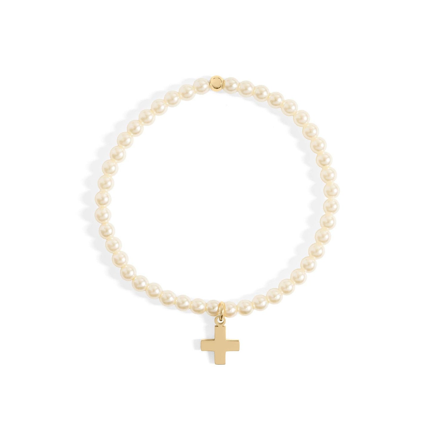 Pearl Cross Bracelet