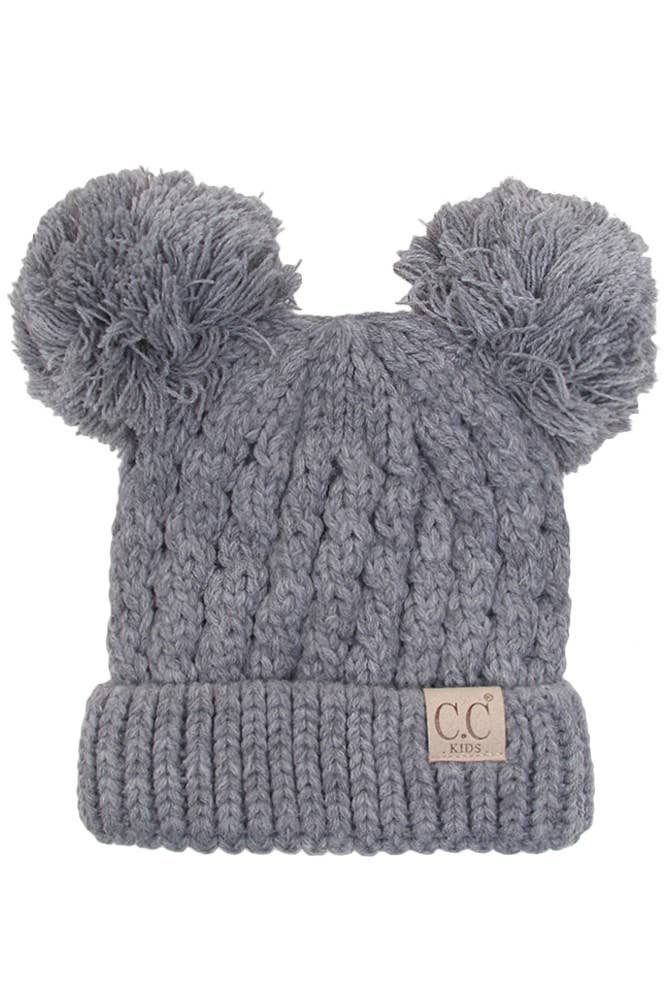 C.C Kids Double Pom Pom Beanie