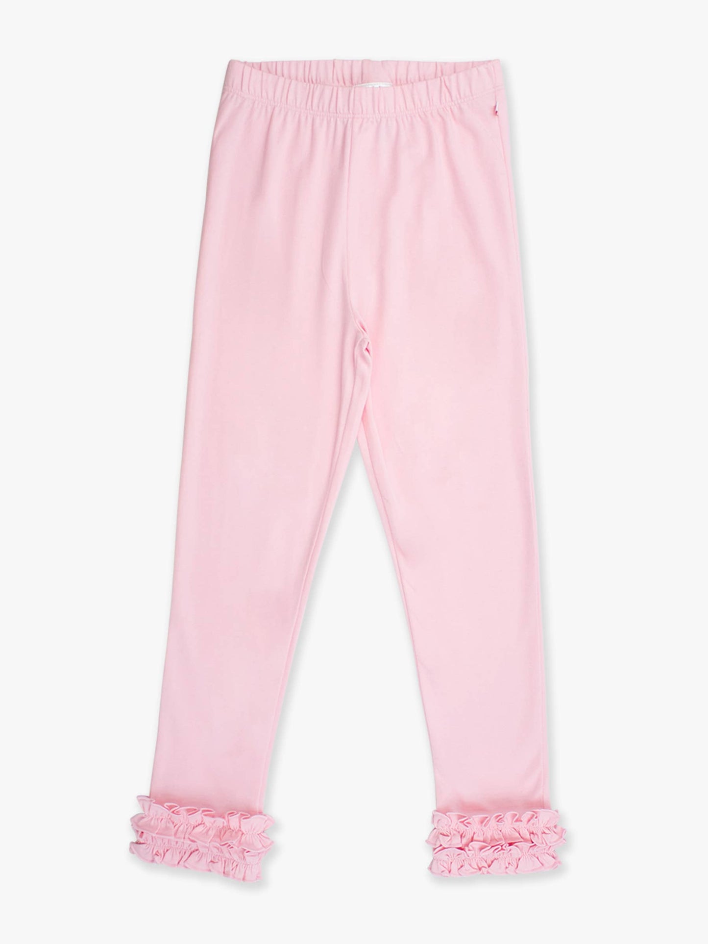 RuffleButts + RuggedButts - Girls Pink Classic Ruffle Leggings