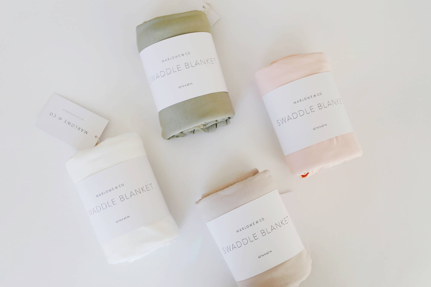 Cloud White Bamboo Swaddle Blanket