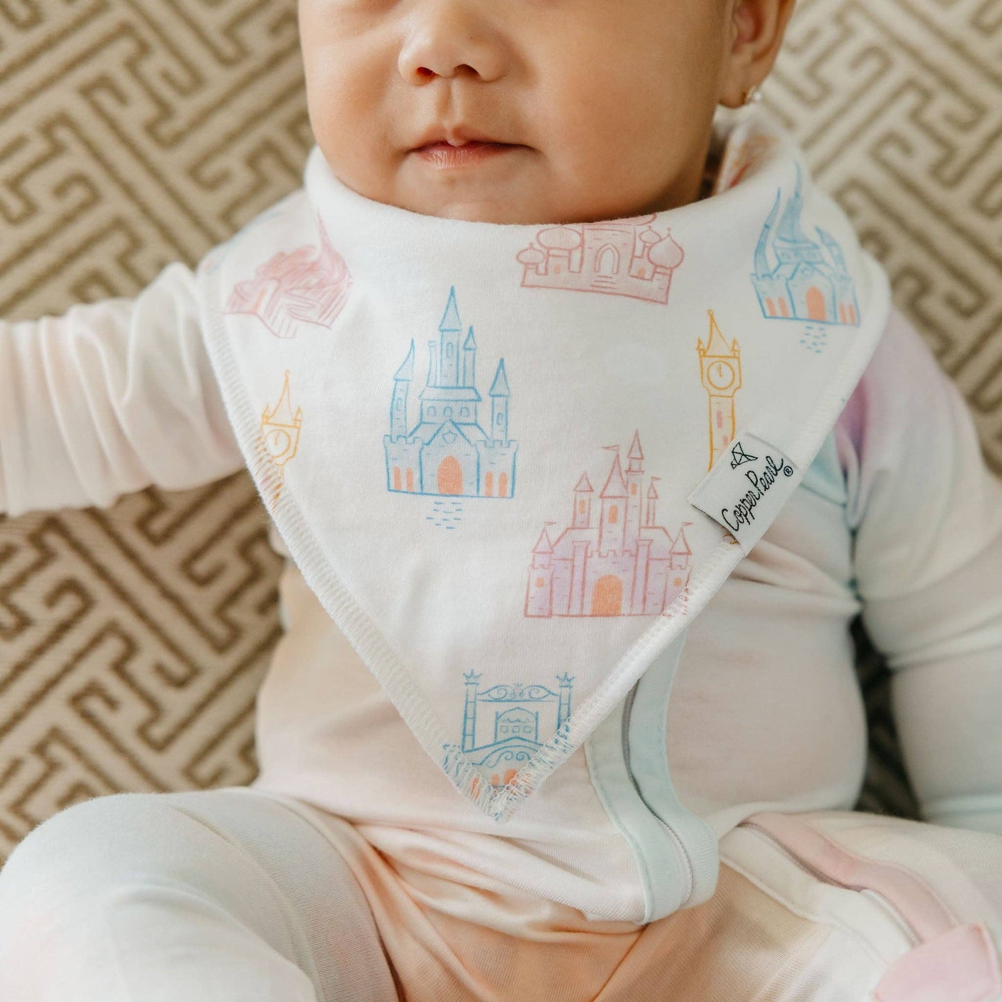 Copper Pearl | 4 Pack Baby Bandana Bibs - Disney Princess