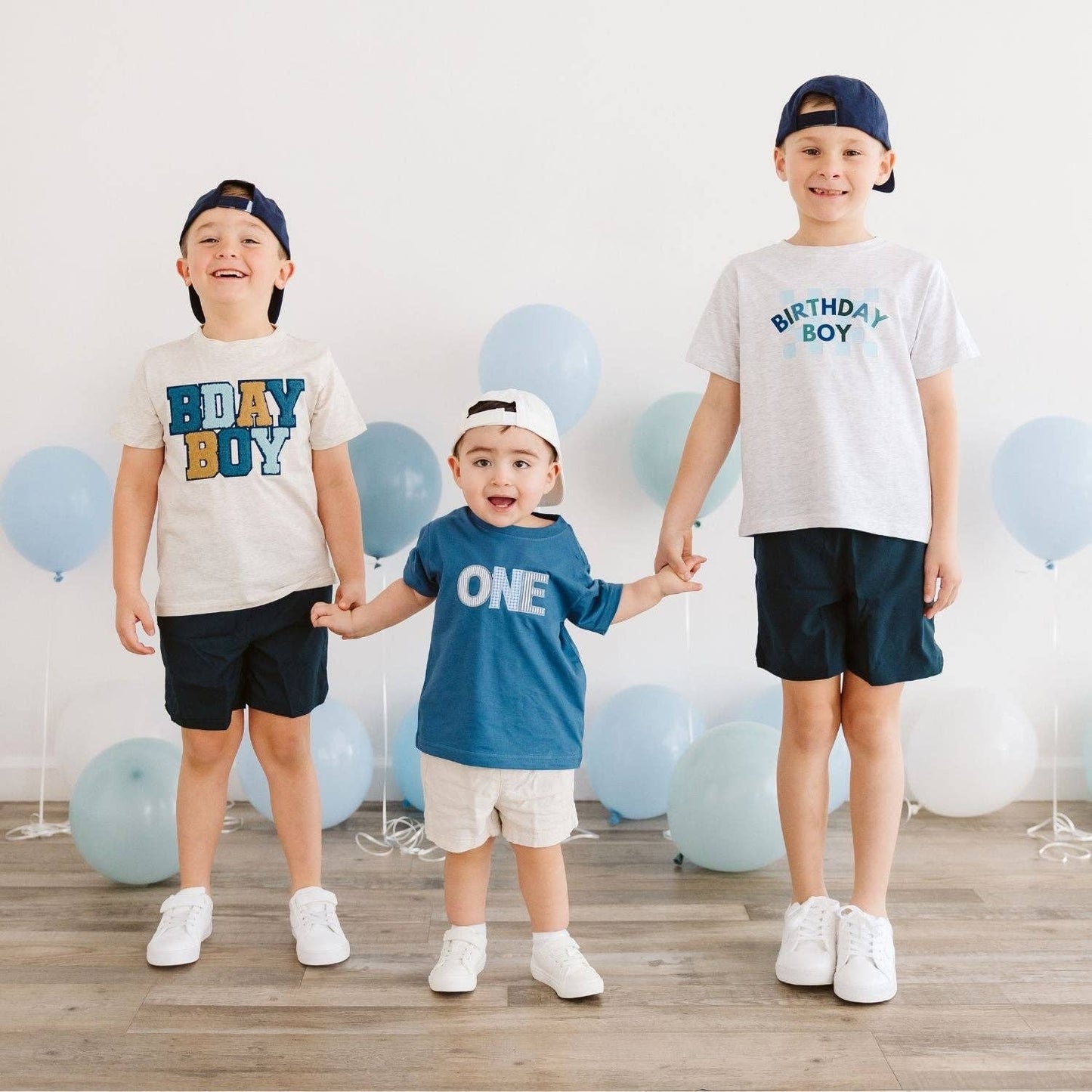 ONE 1st Birthday Patchwork Short Sleeve T-Shirt