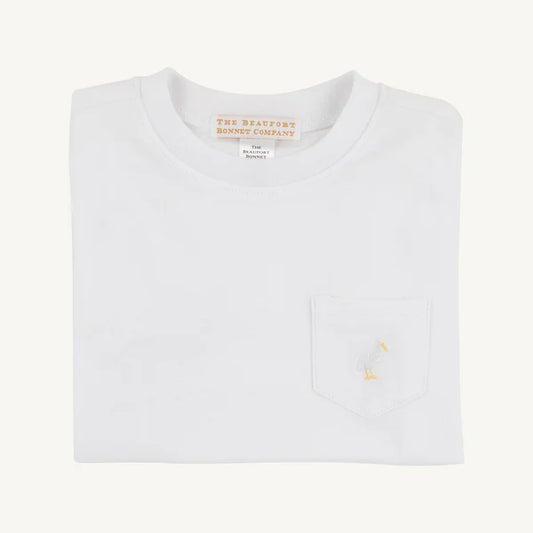 TBBC | Carter Crewneck - Worth Avenue White with Multicolor Stork