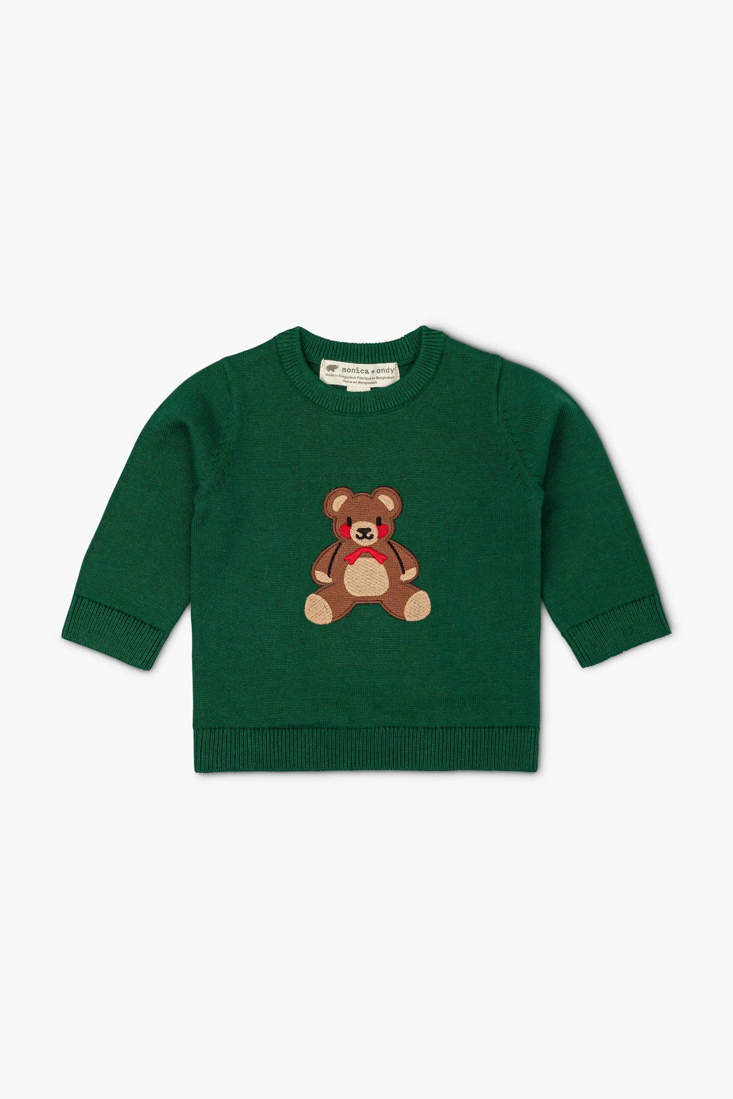 All Bundled Up Green Knit Set | 100% Organic Cotton