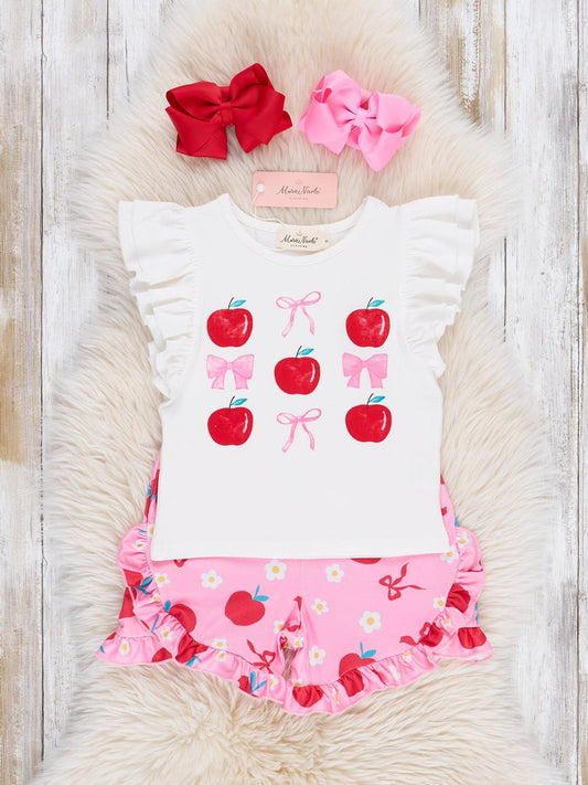Apples & Bows Ruffle Outfit