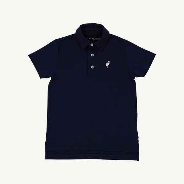 TBBC | Prepletic™ Prim And Proper Polo - Nantucket Navy with Multicolor Stork