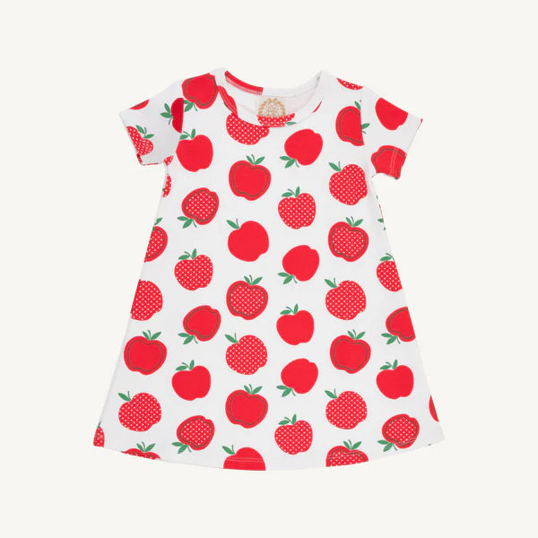 TBBC | Short Sleeve Polly Play Dress - Ardsley Park Apple (Heavy Weight)