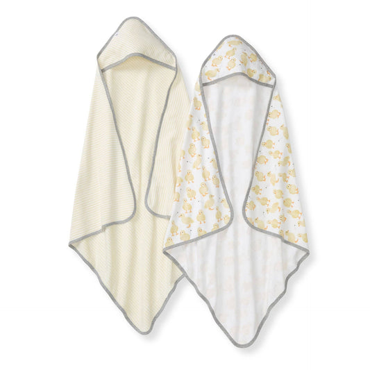 Little Ducks Hooded Towels 2 Pack | Organic Cotton