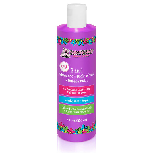 Piggy Paint - 3-in-1 Shampoo + Body Wash + Bubble Bath Non-toxic Hair Care