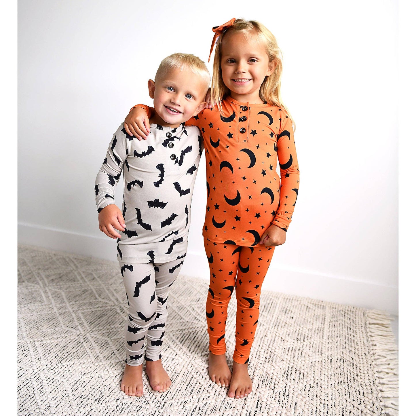 Vlad Gray Bats Two Piece Pajamas