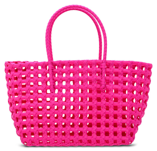 Small Pink Woven Tote