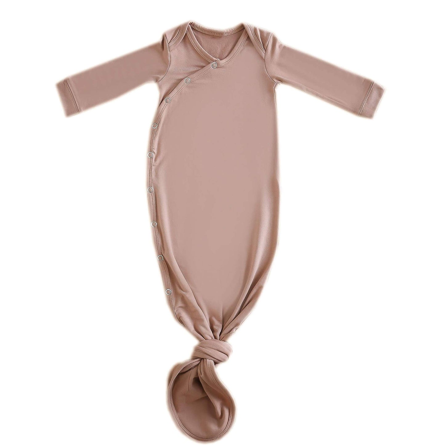 Copper Pearl | Newborn Knotted Gown - Pecan