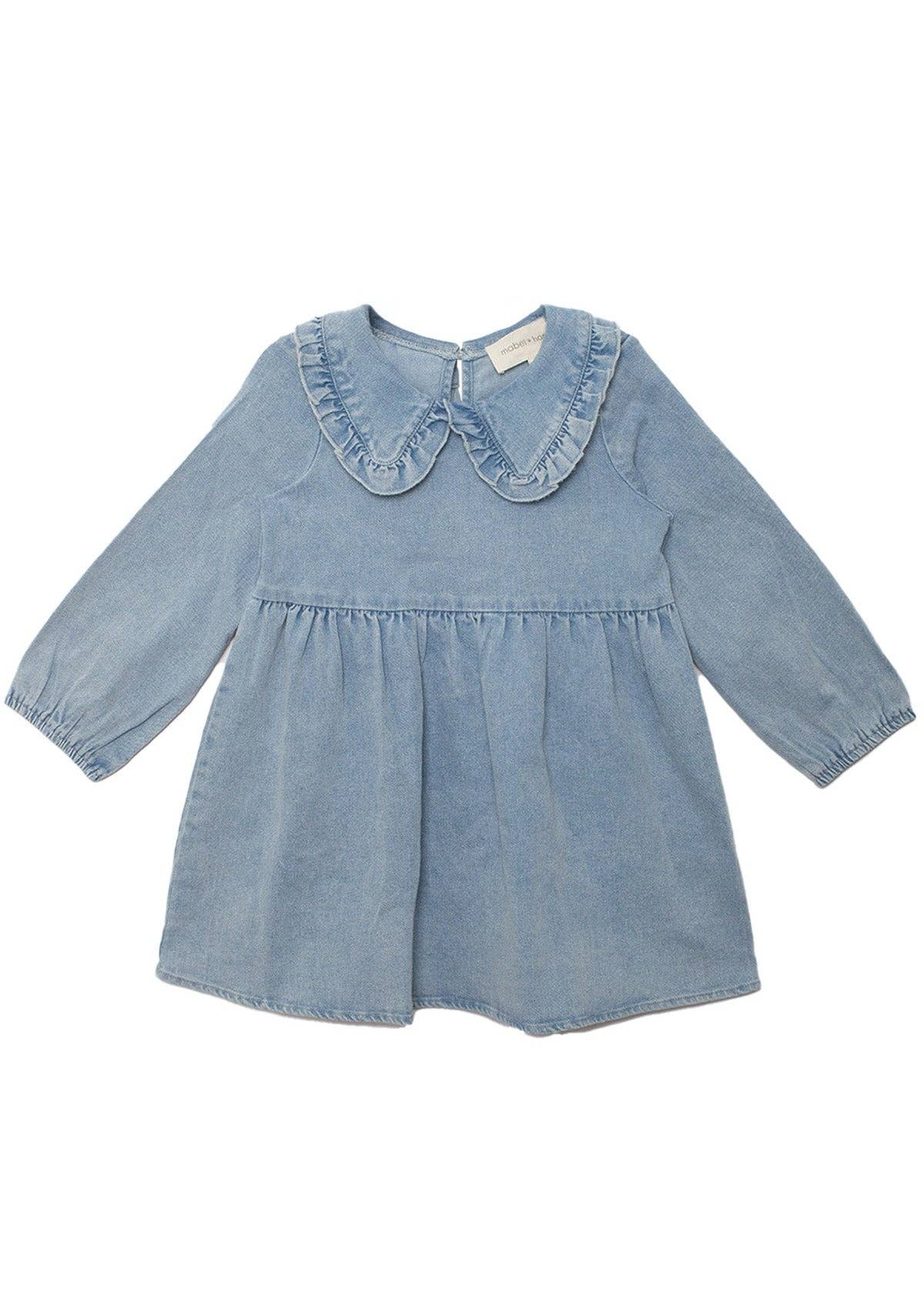 Girls Denim Days Long Sleeve Dress