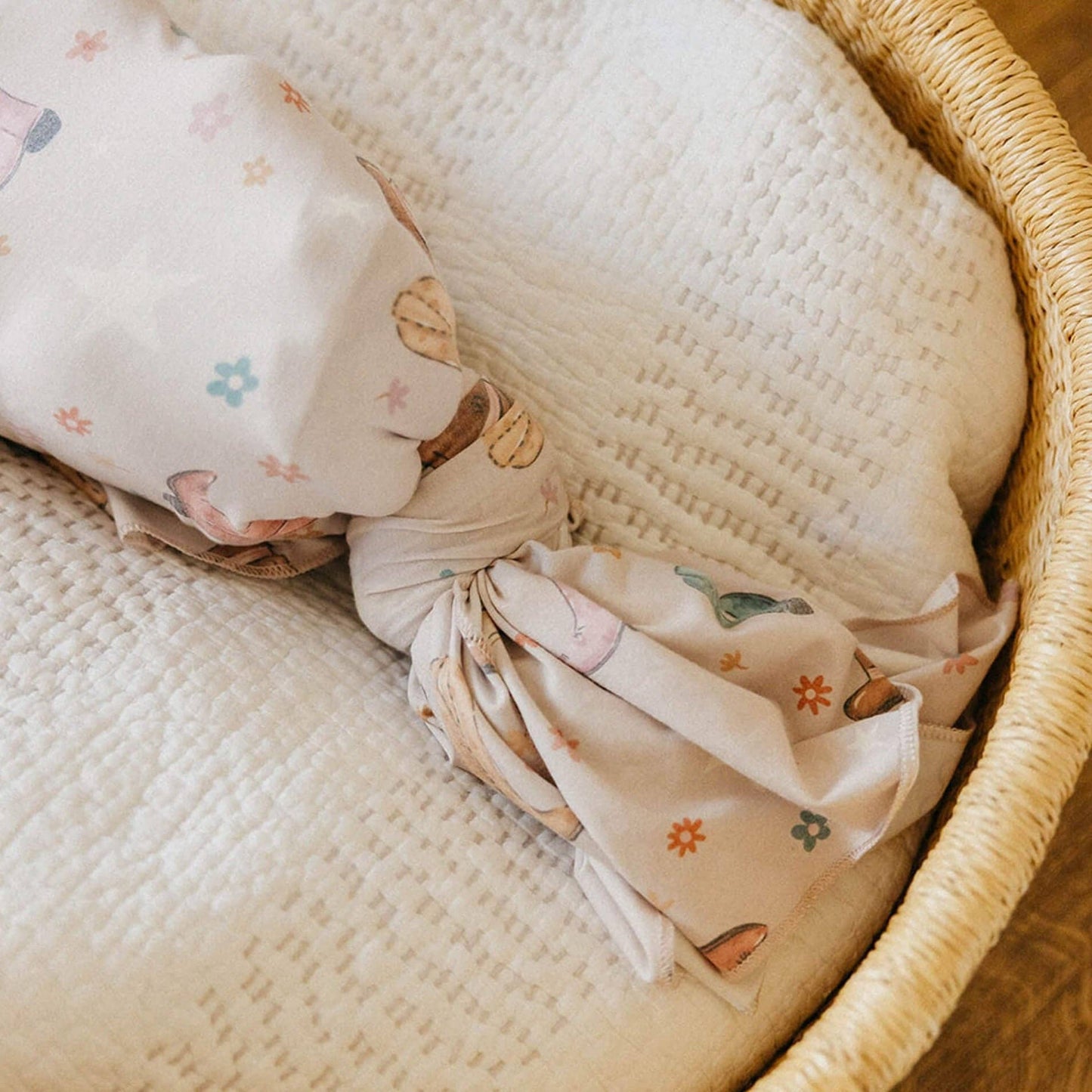 Copper Pearl | Knit Swaddle Blanket - Cheyenne