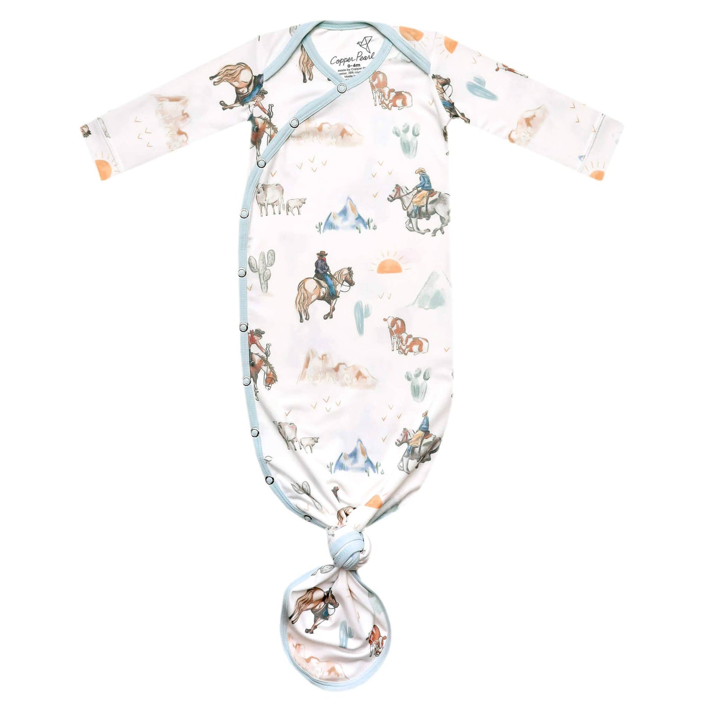 Copper Pearl | Newborn Knotted Gown - Boone