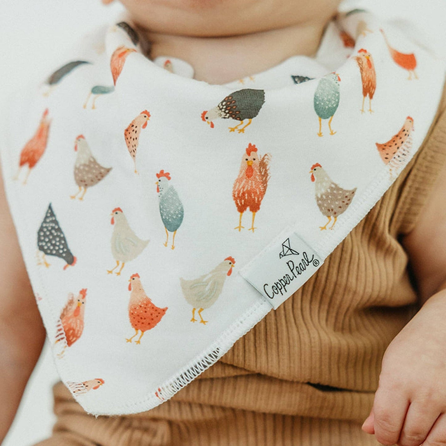 Copper Pearl | 4 Pack Baby Bandana Bibs - Farmstead