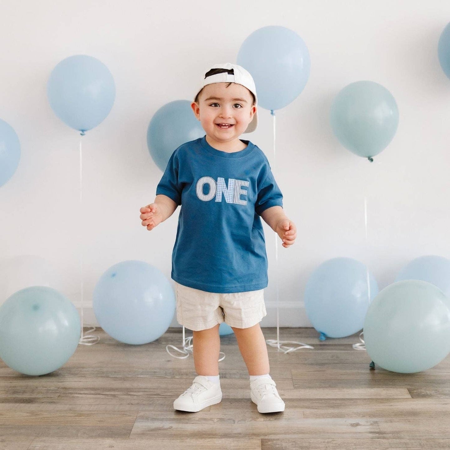 ONE 1st Birthday Patchwork Short Sleeve T-Shirt