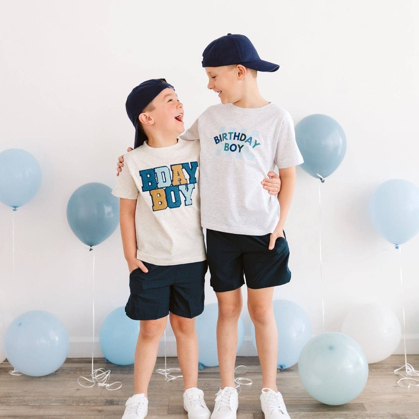 Birthday Boy Checkered Short Sleeve T-Shirt