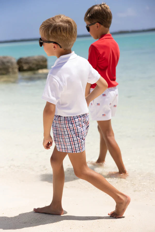 TBBC | Sheffield Shorts - Pierce Mill Plaid Seersucker with Nantucket Navy