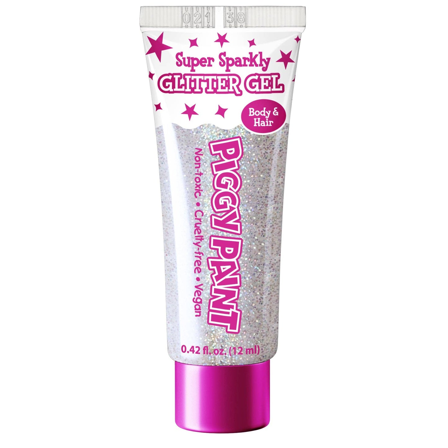 Piggy Paint - Super Sparkly Fine Glitter Gel - White