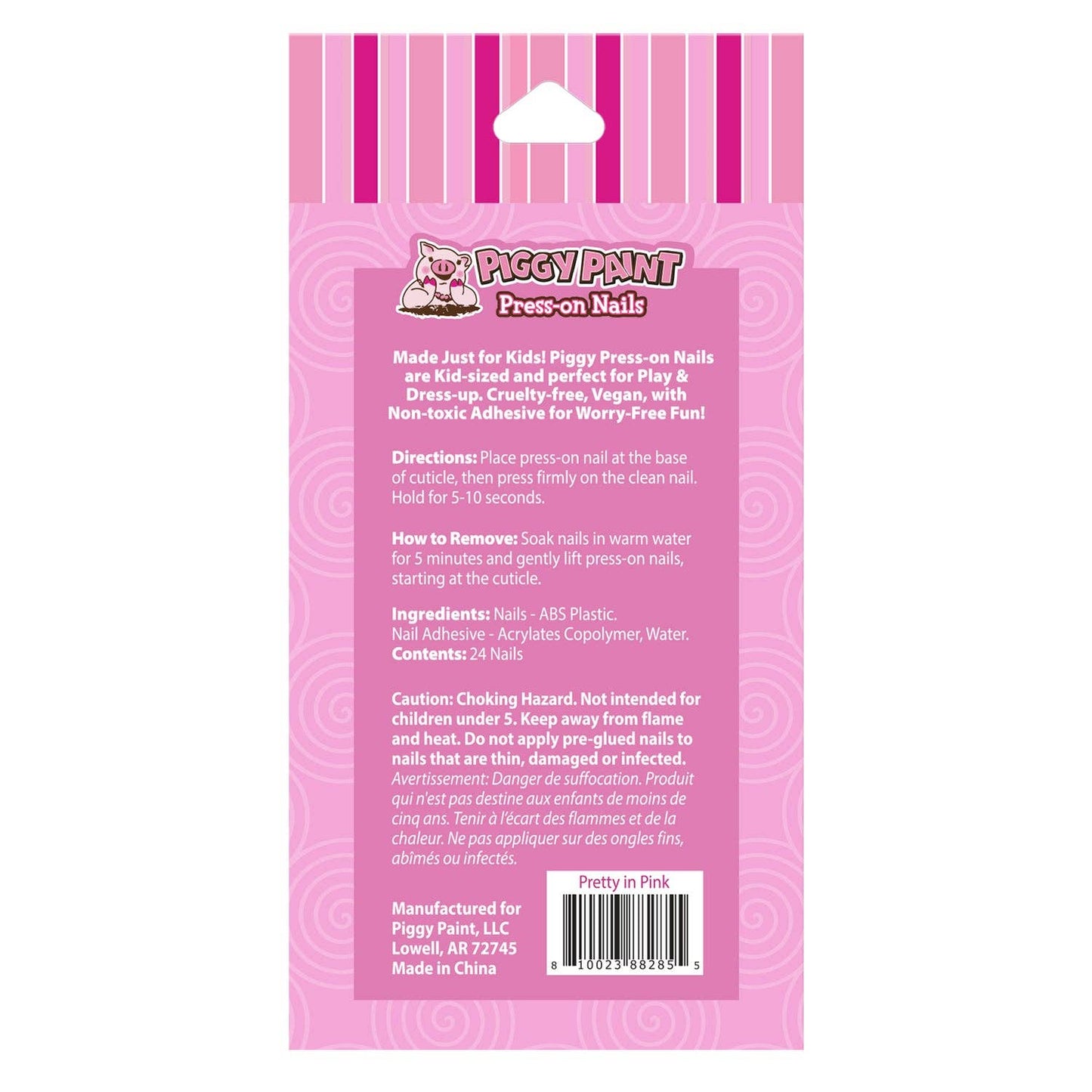 Piggy Paint - Pretty in Pink Press-on Nails