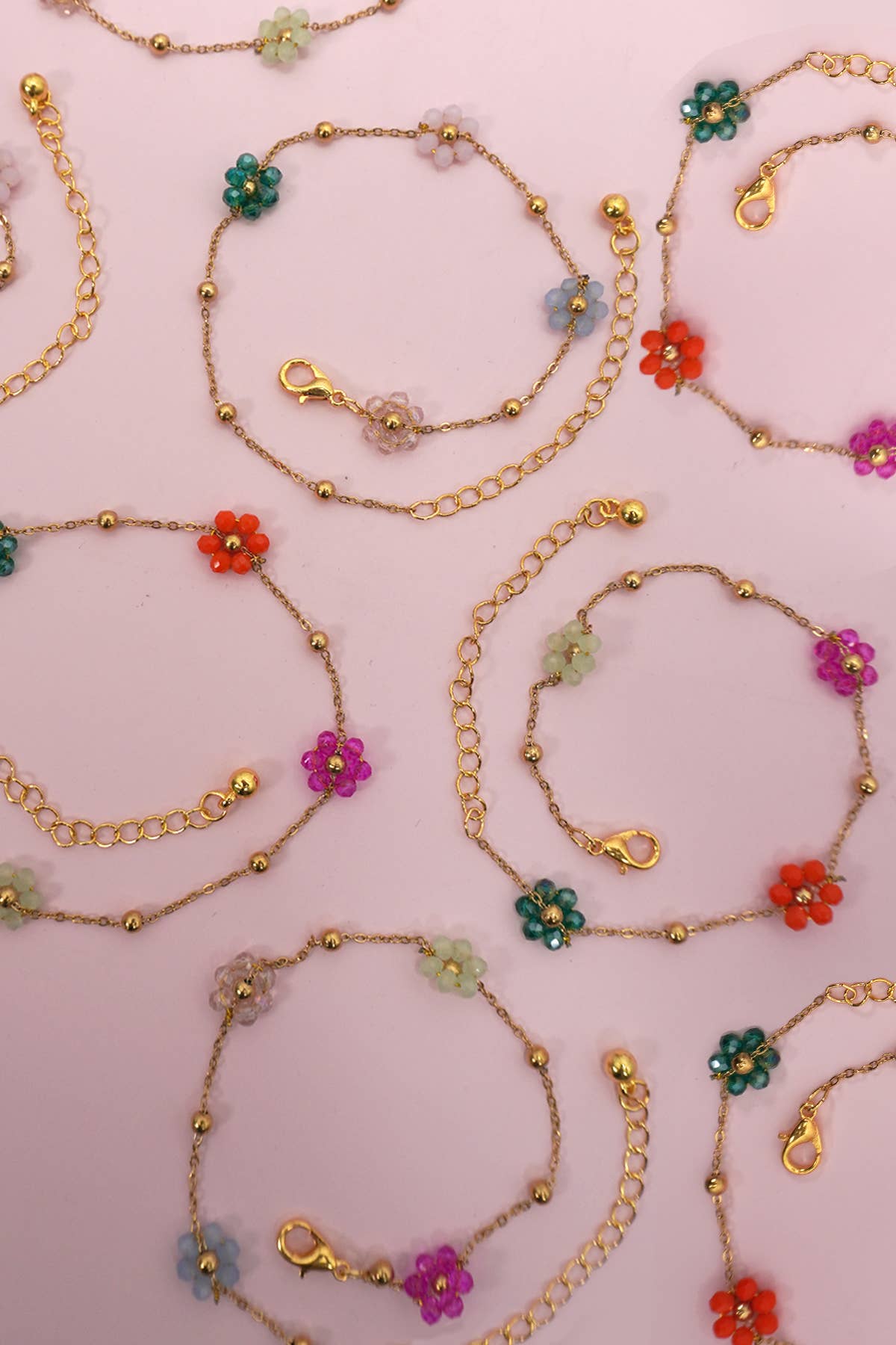 Beaded Flower Bracelet