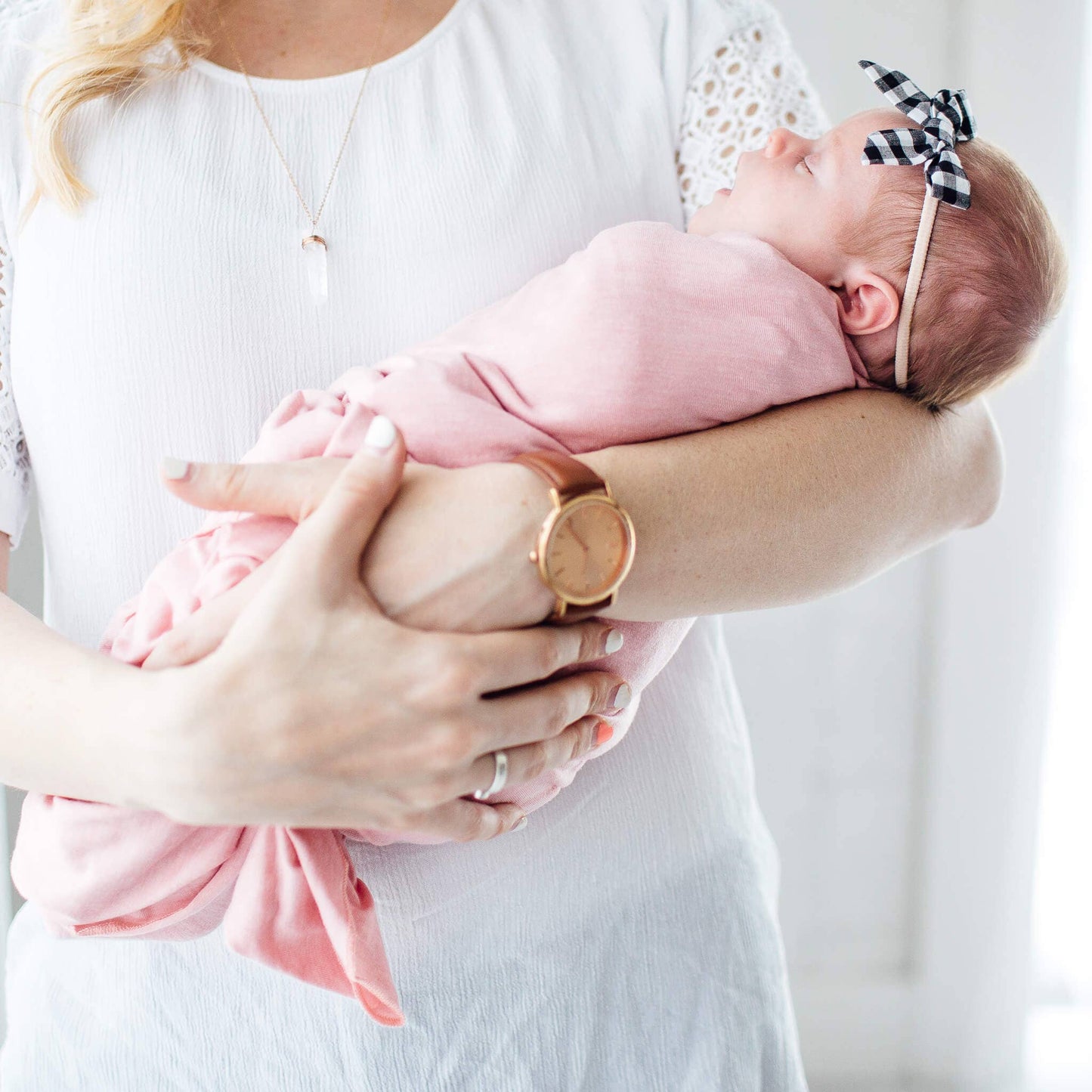 Copper Pearl | Knit Swaddle Blanket - Darling